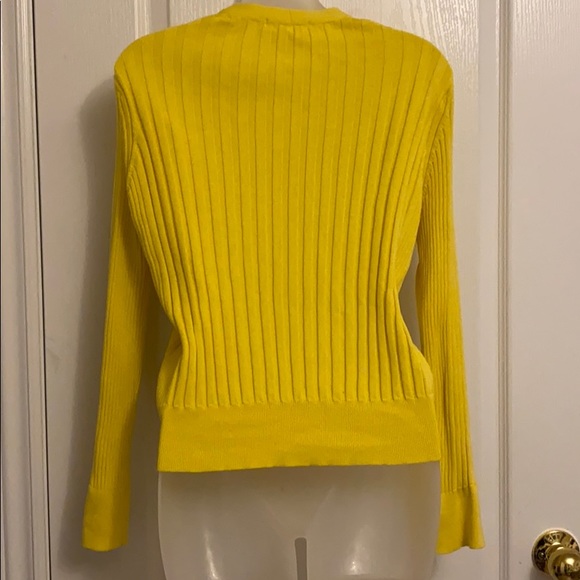 Oak + Fort Yellow Knit Cardigan - Picture 3 of 5